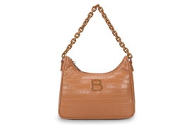 Lucky Bees Bandolera Croco Tan